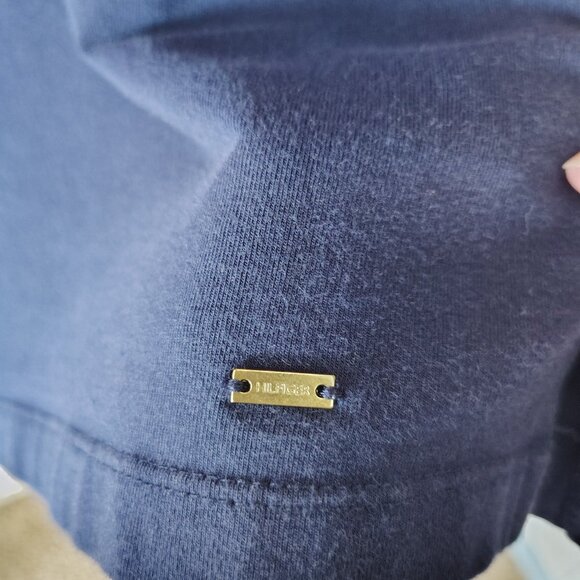 Tommy Hilfiger Navy Blue Red Stripe Formal Dress Size L with straps - Picture 5 of 9